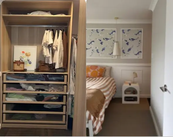 The Entrance — finished custom walk-in robe